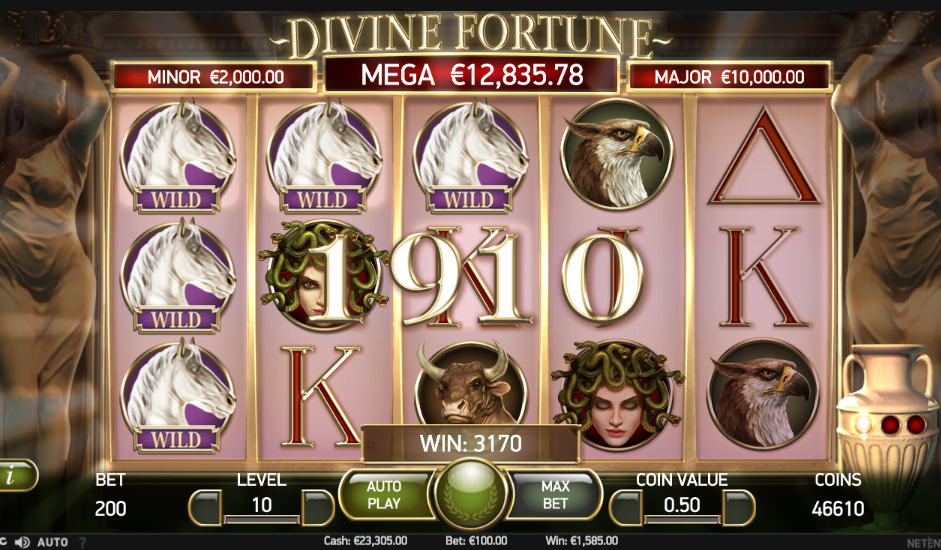 Divine fortune Free Spins today 2017